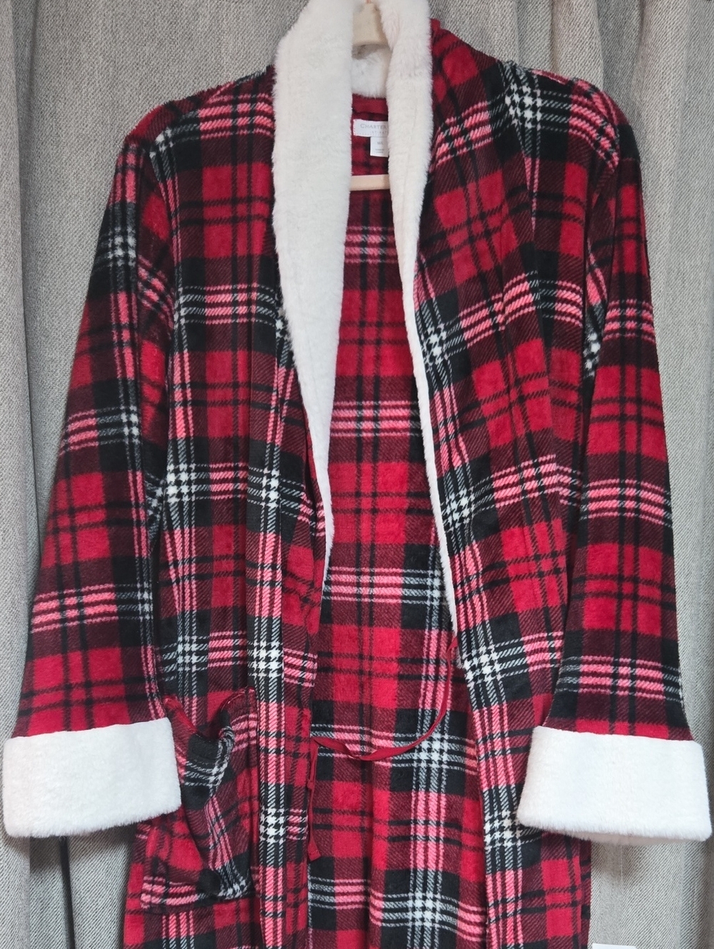 Charter Clun Plush Robe Plaid